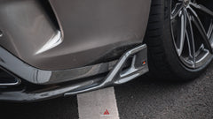 BMW 8 Series M850i 840i (With M-Package Bumper) G14 G15 G16 2018 2019 2020 2021 2022 2023 2024 with Aftermarket Parts - AE Rear Diffuser & Canards?Carbon Fiber from?ArmorExtend