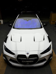 BMW M3 G80 G81 & M4 G82 G83 2021 2022 2023 2024 with Aftermarket Parts - AE?Style Hood?Carbon Fiber from ArmorExtend