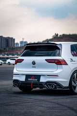 Volkswagen GTI & R-line MK8 2022 2023 2024 with Aftermarket Parts - AE Rear Diffuser?Carbon Fiber?from?ArmorExtend