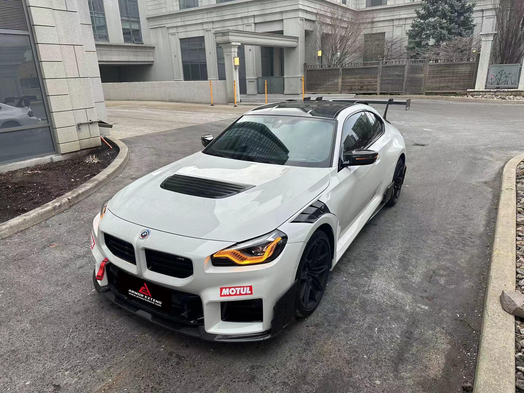 BMW M2 & M2C G87 2023 2024?with Aftermarket Parts - AE Style Front Fenders Carbon Fiber from ArmorExtend