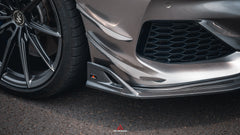BMW 8 Series M850i 840i (With M-Package Bumper) G14 G15 G16 2018 2019 2020 2021 2022 2023 2024 with Aftermarket Parts - AE Style?Front Canards Carbon Fiber from?ArmorExtend 