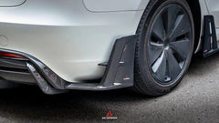 Tesla Model 3 Highland / Performance 2024-ON with Aftermarket Parts - AE Style Rear Diffuser & Canards Carbon Fiber from?ArmorExtend