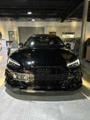 Karbel Carbon Front Bumper Canards for Audi RS5 B9.5 2020-2025 Dry Pre-preg Carbon Fiber