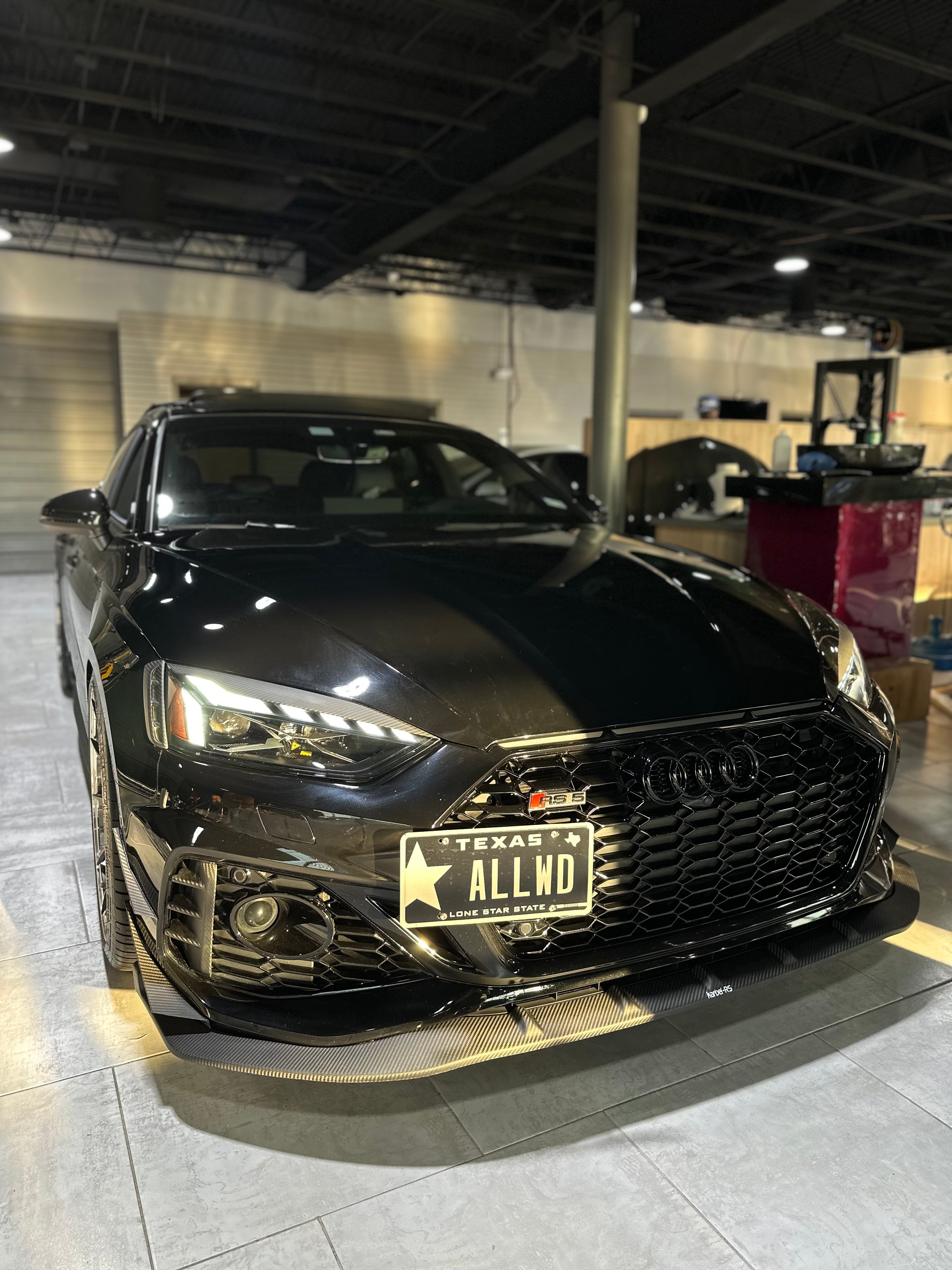 Audi RS5 S5 A5 B9 B9.5  2017-ON with Aftermarket Parts - Eyebrows Eyelids Pre-preg Carbon Fiber from Karbel Carbon