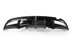 Benz C-Class C63S C63 C43 AMG C300 W205 Sedan (Fits Both Pre-LCI & LCI,C300 requires sport package bumper) 2015-2021 Aftermarket Parts - VTEN Rear Diffuser&Canards ABS