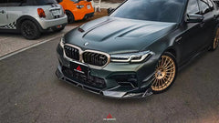 BMW M5 / M5C F90 Pre-LCI 2018 2019 2020 & M5 / M5C F90 LCI 2021 2022 2023 2024 With Aftermarket Parts - AE Lower Lip & Middle Lip?Carbon Fiber from ArmorExtend