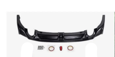 Mazda3 4th Gen BP 2019 2020 2021 2022 2023 2024 with Aftermarket Parts - Rear Diffuser & Canards PP from Yofer USA