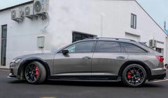 Karbel Carbon Side Skirts For Audi A6 Allroad C8 2020-2021 Dry Pre-preg Carbon Fiber