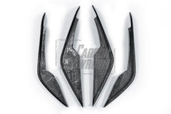 BMW M3 / M3C G80/G81 2021 2022 2023 2024 & M4 / M4C G82/G83 2021 2022 2023 2024 with Aftermarket Parts - Front Canards Pre-preg Carbon Fiber from TAKD Carbon