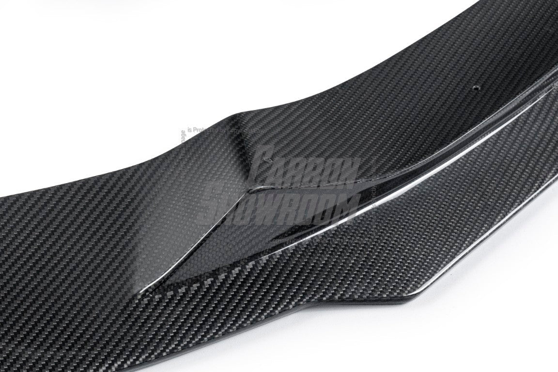 BMW 8 Series M850 840 (With M-Package Bumper) G14 G15 G16 2018 2019 2020 2021 2022 2023 2024 with Aftermarket Parts - V1 Style Front Lip Pre-preg Carbon Fiber from TAKD Carbon