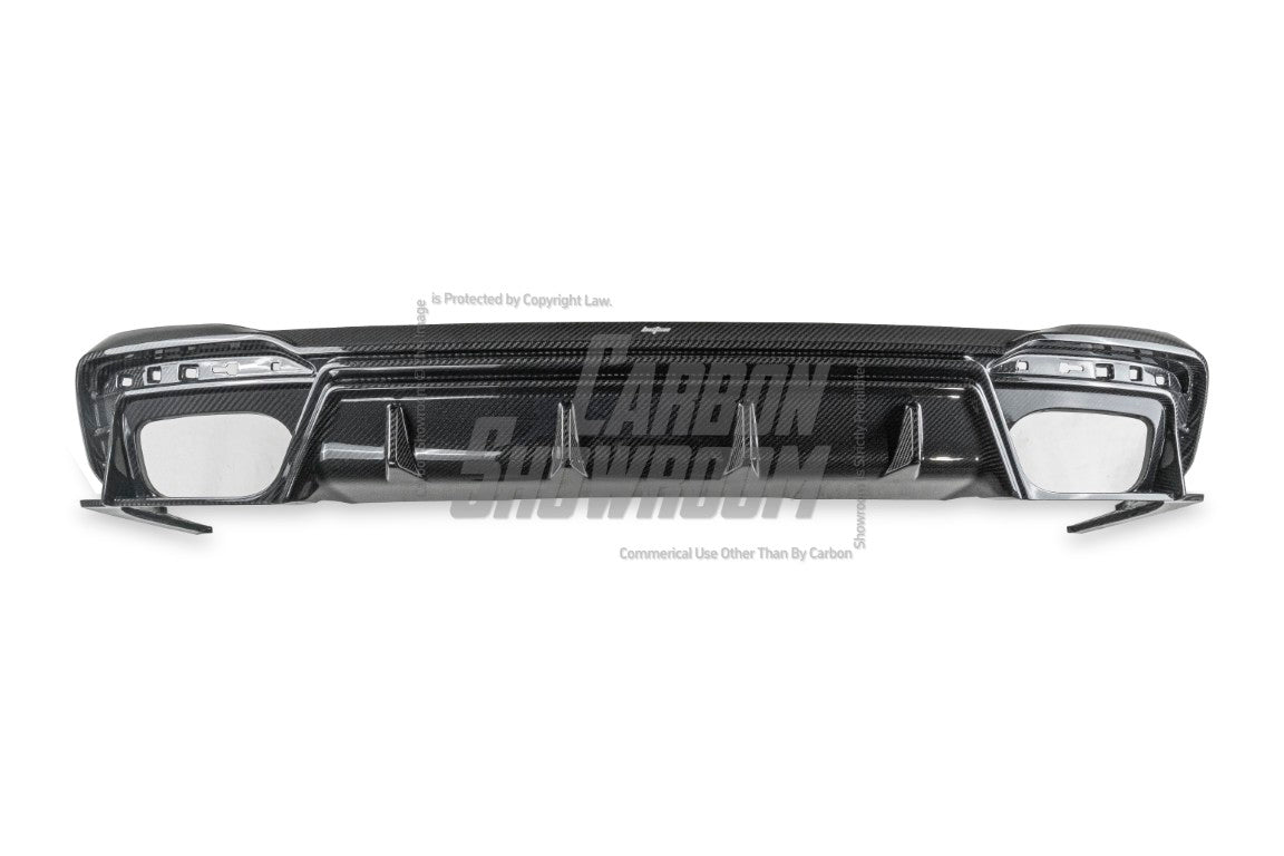 Audi S4 / A4 (With S-line Bumper) B9.5 2020-ON with Aftermarket Parts - With & Without Light Rear Diffuser Pre-preg Carbon Fiber from BCTXE Tuning