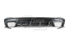 Audi S4 / A4 (With S-line Bumper) B9.5 2020-ON with Aftermarket Parts - With & Without Light Rear Diffuser Pre-preg Carbon Fiber from BCTXE Tuning