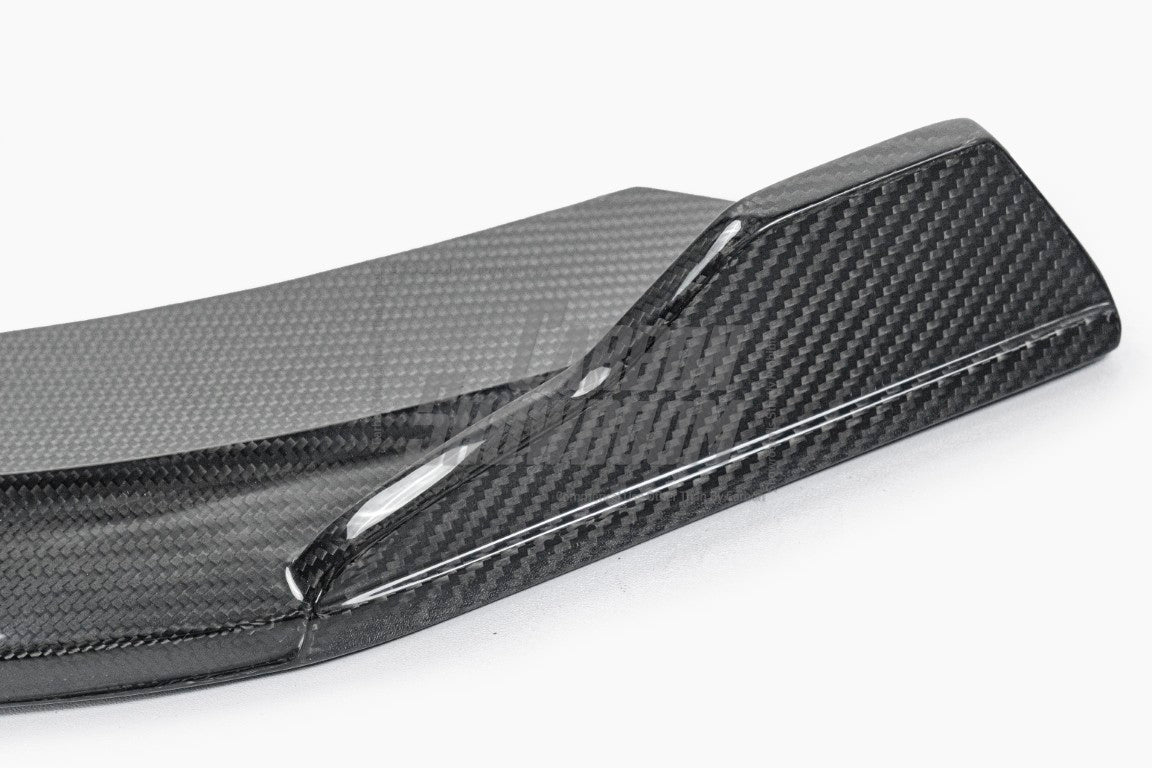 Audi RS3 8V.5 2018 2019 2020 with Aftermarket Parts - Front Lip Pre-preg Carbon Fiber from TAKD Carbon