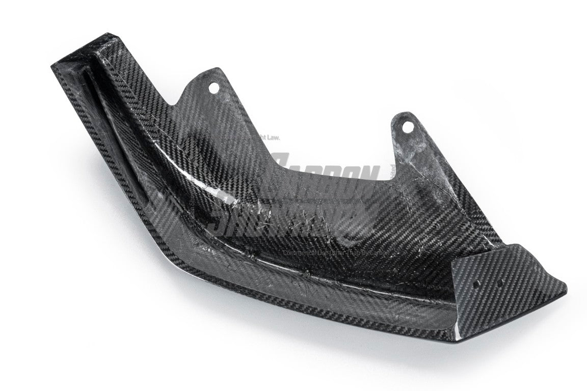 BMW 5 Series 530 540 (with M-package bumper, does not fit base model) & i5 e/x Drive40 (with M-package bumper, does not fit base model) M60 G60 G61 2024-ON with Aftermarket Parts - V1 Style Front Lip Pre-preg Carbon Fiber from TAKD Carbon