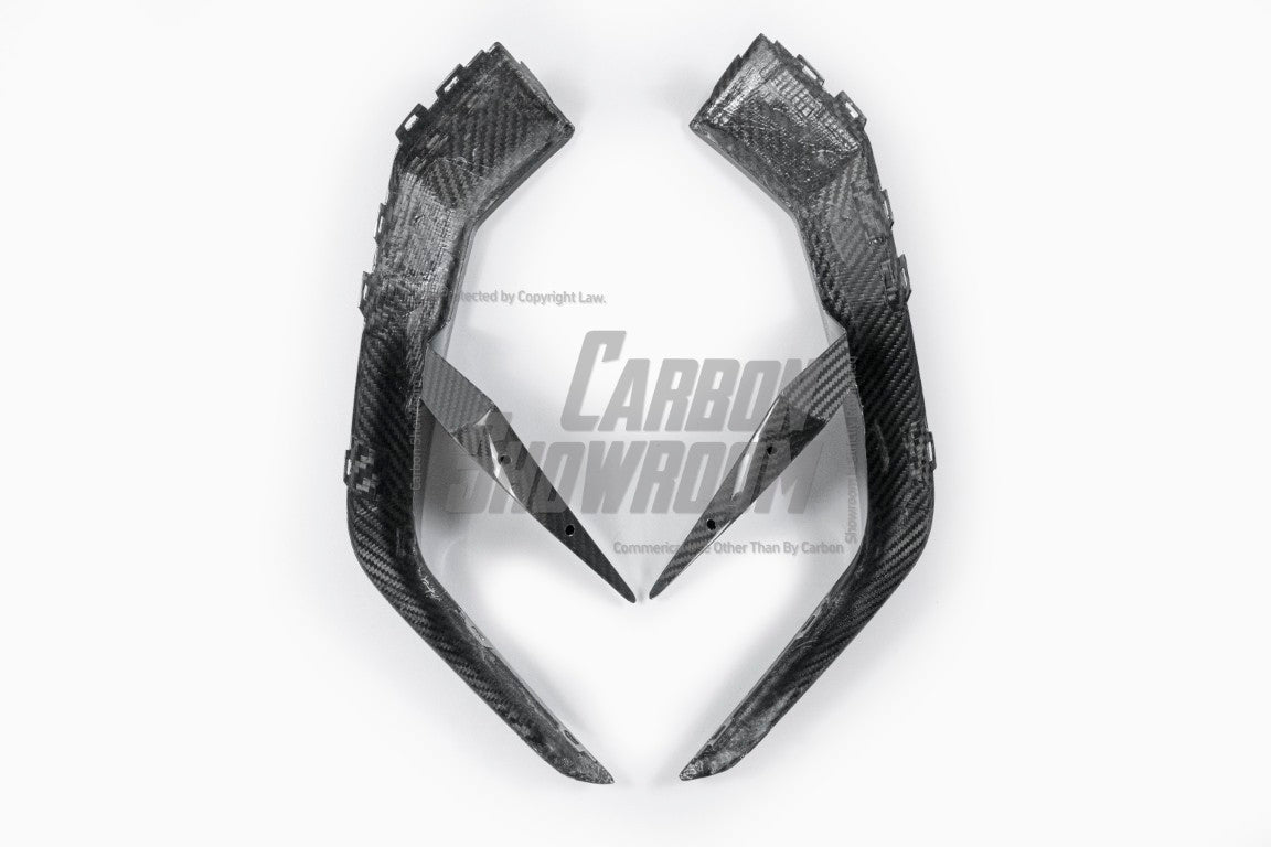 BMW X7 xDrive40i (With M-Package Bumper) M60i ALPINA XB7 LCI G07 2023-ON with Aftermarket Parts - Front Bumper Lower Center Grill Trim Pre-preg Carbon Fiber from TAKD Carbon