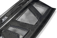 Ford Mustang Ecoboost V6 GT March1 Bullitt S550.1 S550.2 2015 2016 2017 2018 2019 2020 2021 2022 2023 with Aftermarket Parts - "DAWN & DUSK" Trunk Deck Lid Back Cover with Wooden Boat Badge Carbon Fiber / FRP from Robot Craftsman