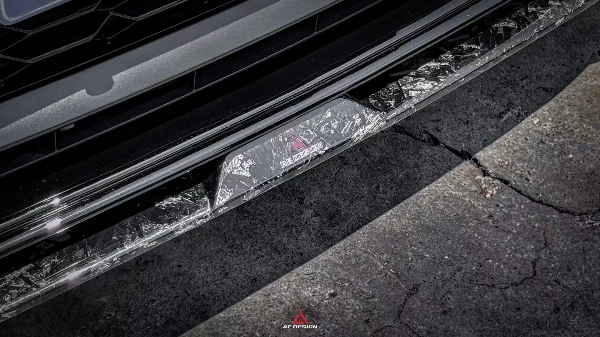 Audi RS6 C8 2020 2021 2022 2023 2024 & RS7 C8 2020 2021 2022 2023 2024 with Aftermarket Parts - AE Front Lip?Pre-Preg Carbon Fiber?from?ArmorExtend