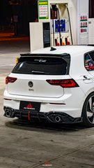 Volkswagen GTI & R-line MK8 2022 2023 2024 with Aftermarket Parts - AE Rear Diffuser?Carbon Fiber?from?ArmorExtend