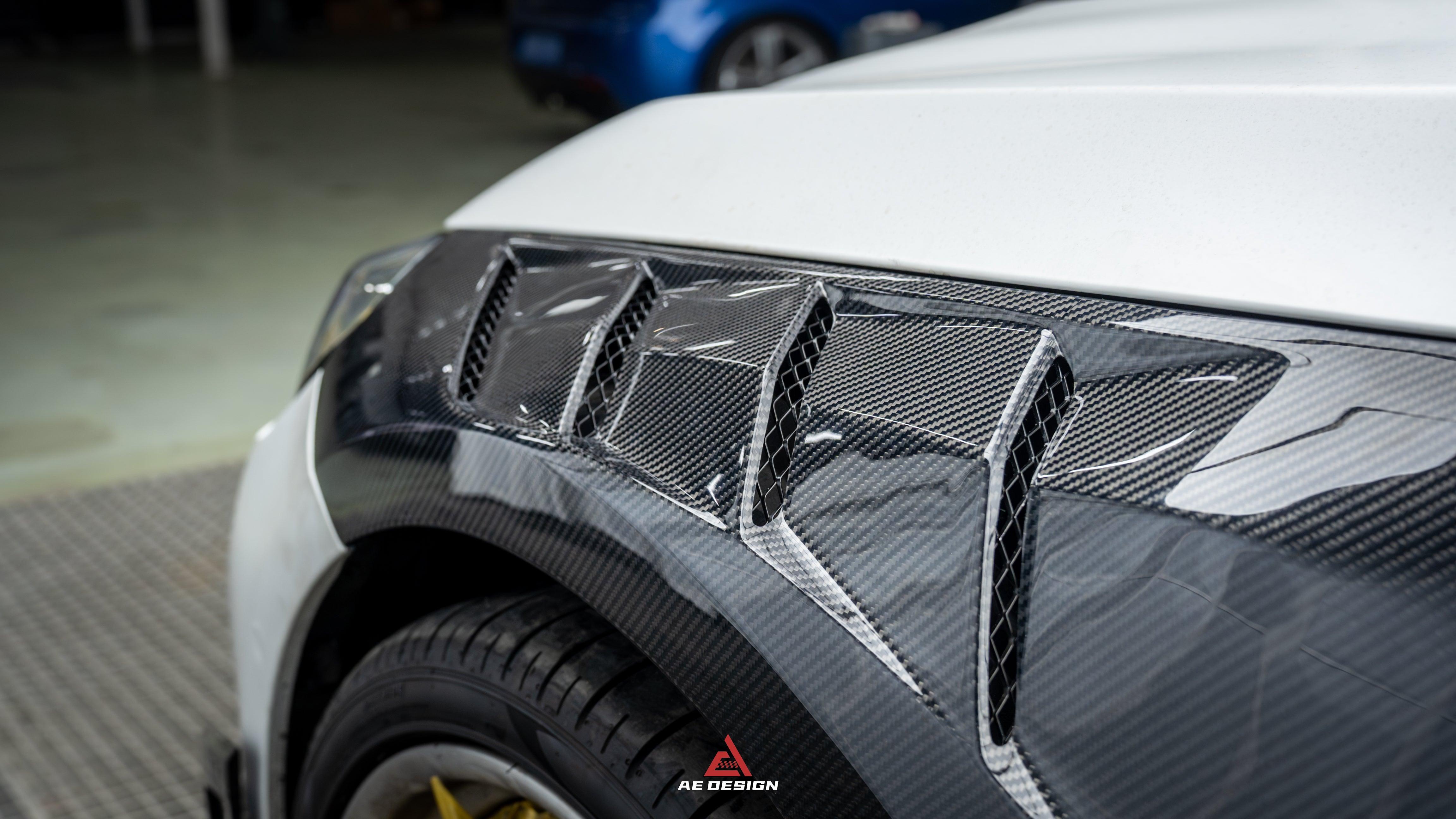 BMW M2 & M2C G87 2023 2024?with Aftermarket Parts - AE Style Front Fenders Carbon Fiber from ArmorExtend