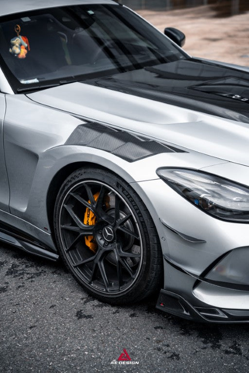 Mercedes Benz AMG GT63 SE Performance/Pro/Base GT55 GT43 C192 2025-ON with Aftermarket Parts - ART Front Fenders Dry Pre-preg Carbon Fiber from ArmorExtend