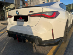BMW M3 G80 G81 2021 2022 2023 2024 & M4 G82 G83 2021 2022 2023 2024 with Aftermarket Parts - AE V2 Style?Rear Diffuser & Canards Carbon Fiber from ?ArmorExtend