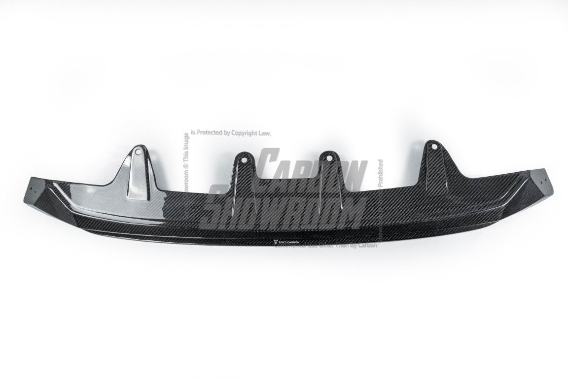 BMW 5 Series 530 540 (with M-package bumper, does not fit base model) & i5 e/x Drive40 (with M-package bumper, does not fit base model) M60 G60 G61 2024-ON with Aftermarket Parts - V1 Style Front Lip Pre-preg Carbon Fiber from TAKD Carbon