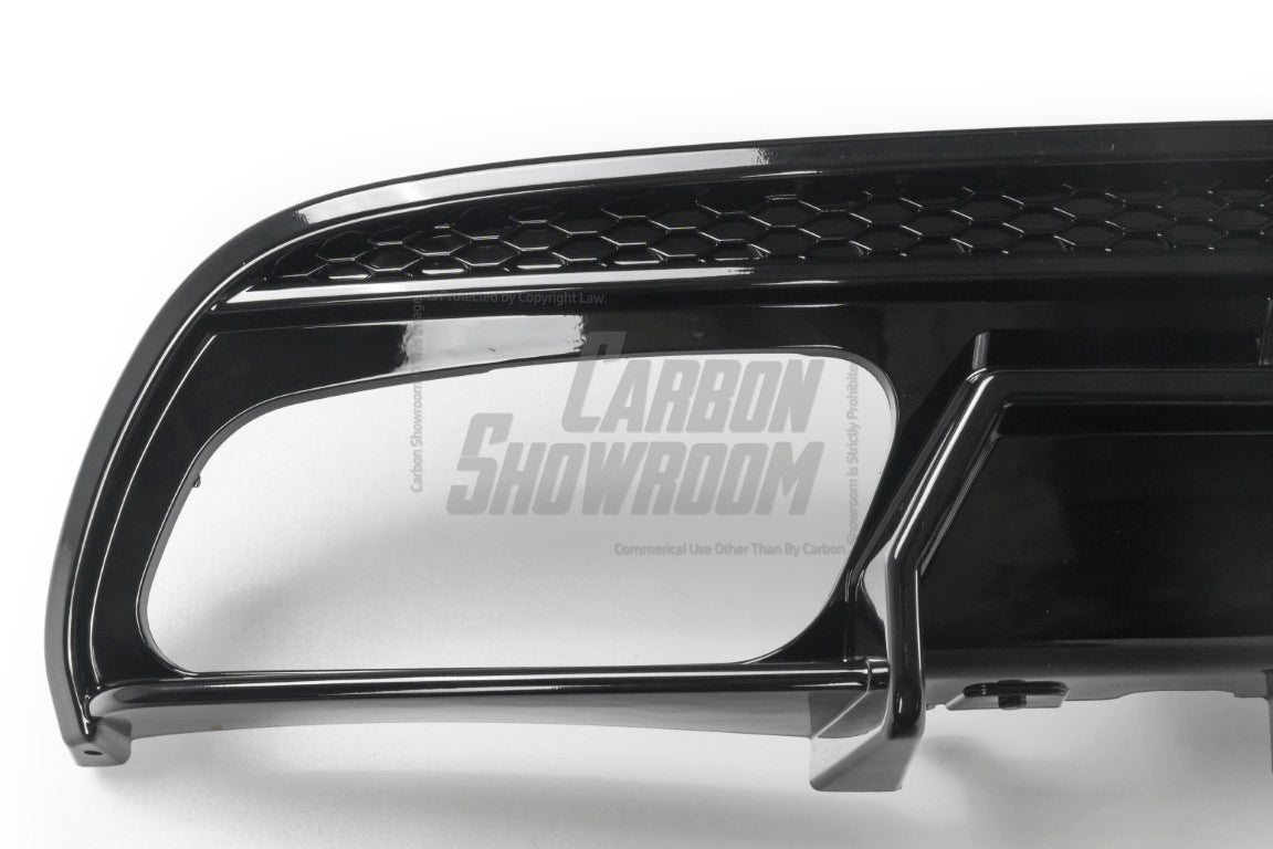 Benz C-Class C63S C63 C43 AMG C300 W205 Sedan (Fits Both Pre-LCI & LCI,C300 requires sport package bumper) 2015-2021 Aftermarket Parts - VTEN Rear Diffuser&Canards ABS