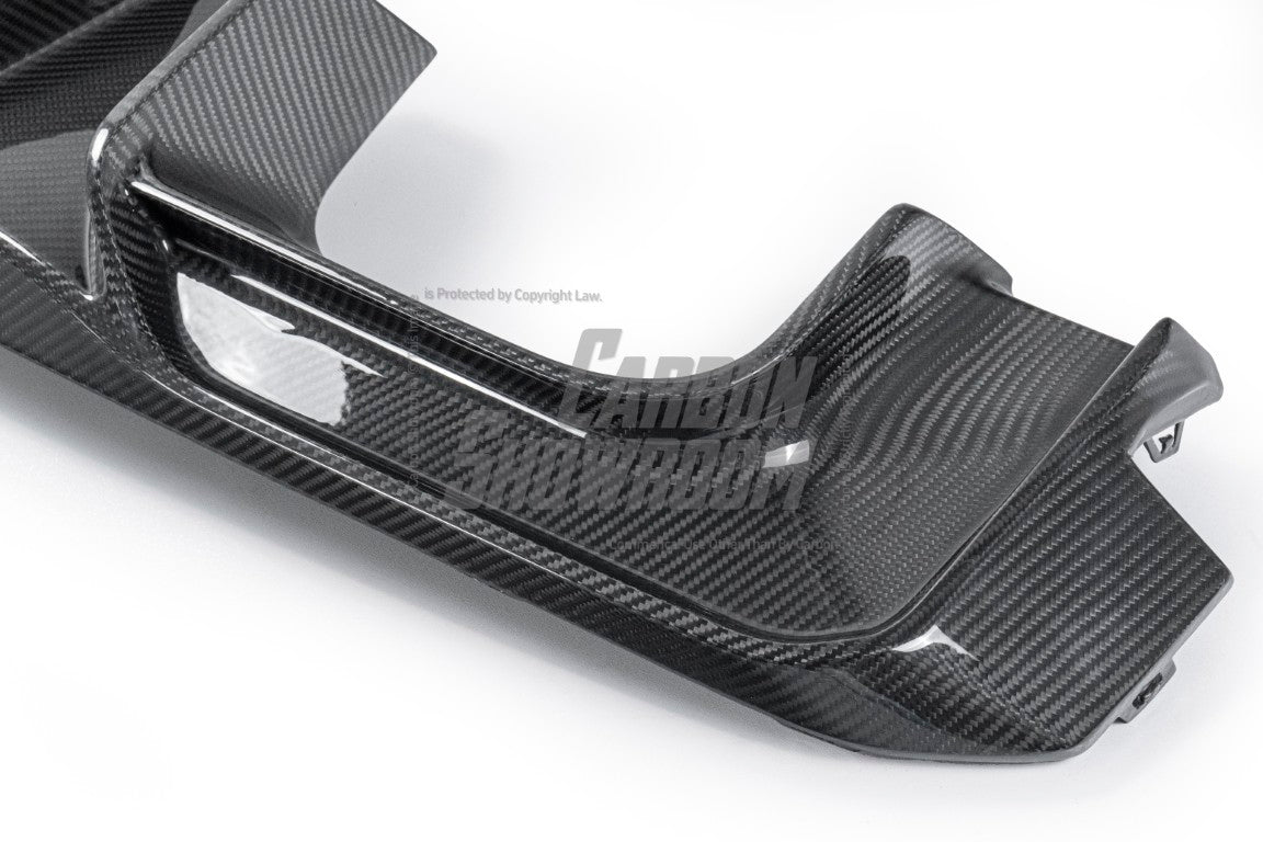 BMW M3/M3C G80/G81 2021 2022 2023 2024 & M4/M4C G82/G83 2021 2022 2023 2024 with Aftermarket Parts - V1 Style Rear Diffuser & Canards Pre-preg Carbon Fiber from TAKD Carbon