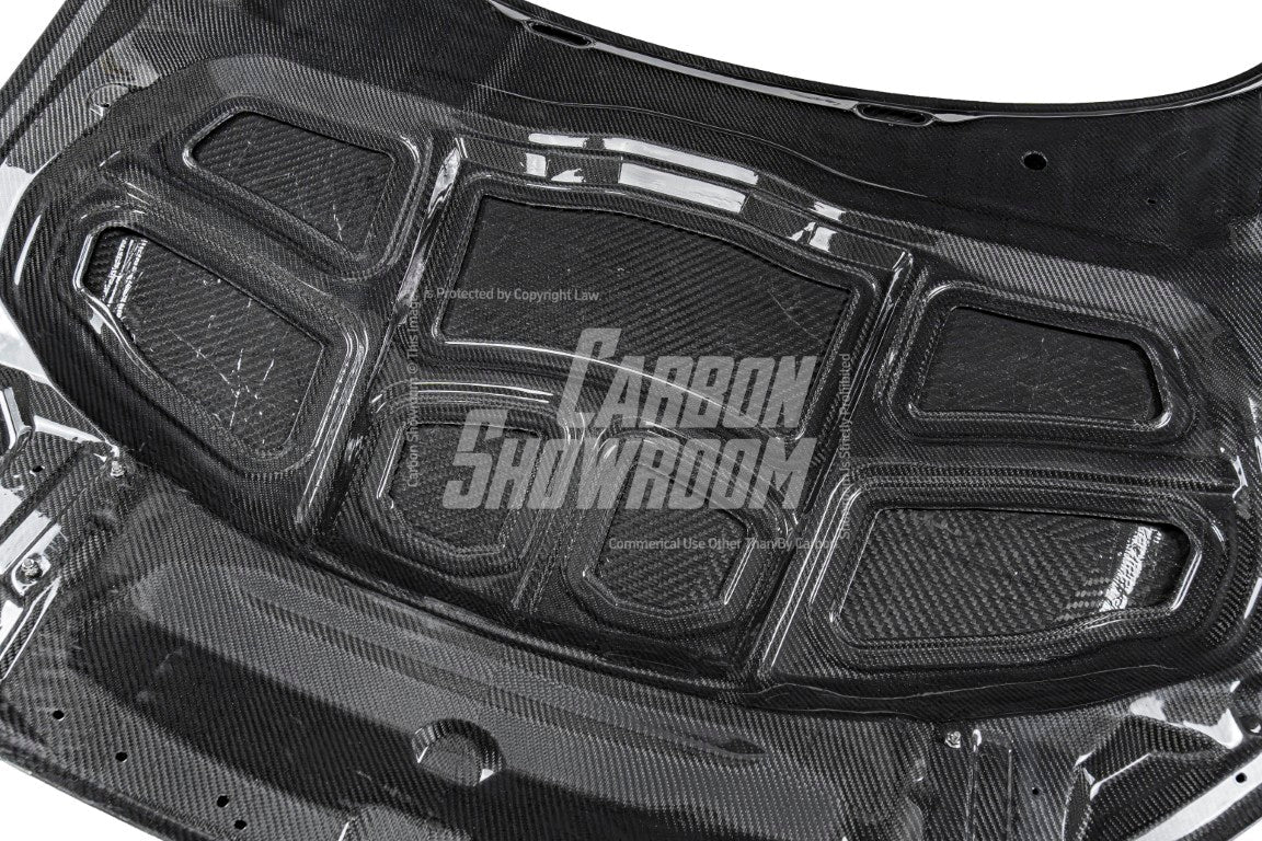 Audi RS5 S5 A5 B9/B9.5 2017 2018 2019 2020 2021 2022 2023 2024 with Aftermarket Parts - Hood Bonnet Pre-preg Carbon Fiber from TAKD Carbon