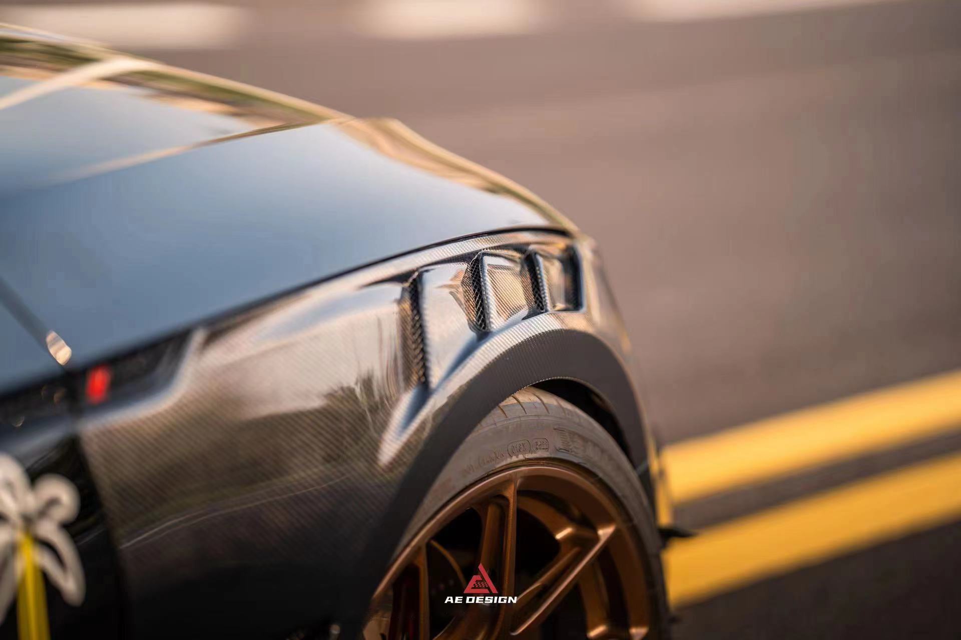Audi RS5 B9 / B9.5 2017 2018 2019 2020 2021 2022 2023 2024?with Aftermarket Parts - AE Style?Front Fenders Carbon Fiber from ArmorExtend