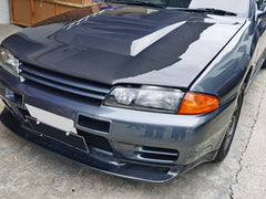 Nissan R32 Skyline GTR 1989 1990 1991 1992 1993 1994 with Aftermarket Parts - JUN Style Front Lip Carbon Fiber / FRP from EPR USA