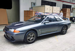 Nissan R32 Skyline GTR 1989 1990 1991 1992 1993 1994 with Aftermarket Parts - JUN Style Front Lip Carbon Fiber / FRP from EPR USA