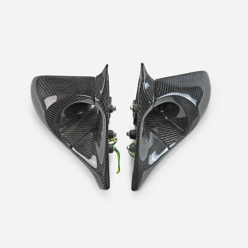 Nissan R32 Skyline GTR 1989 1990 1991 1992 1993 1994 & R32 Skyline GTS 1989 1990 1991 1992 1993 1994 with Aftermarket Parts - GND-R Style Mirror (Right Hand Drive Vehicle) Carbon Fiber / FRP from EPR USA