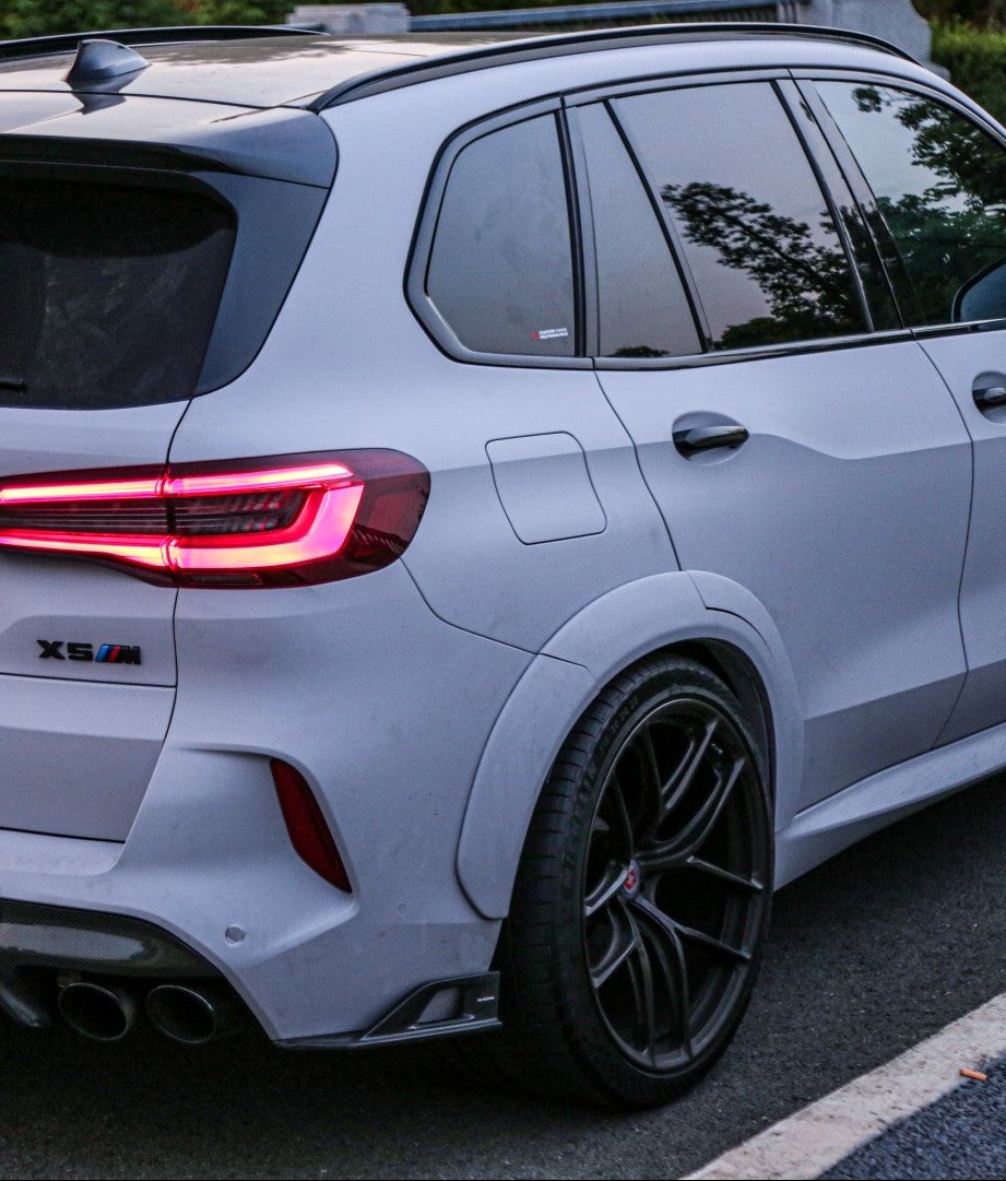 BMW X5M X5MC F95 Pre-LCI 2020 2021 2022 2023 with Aftermarket Parts - AE Style Wheel Arches Carbon Fiber?from ArmorExtend
