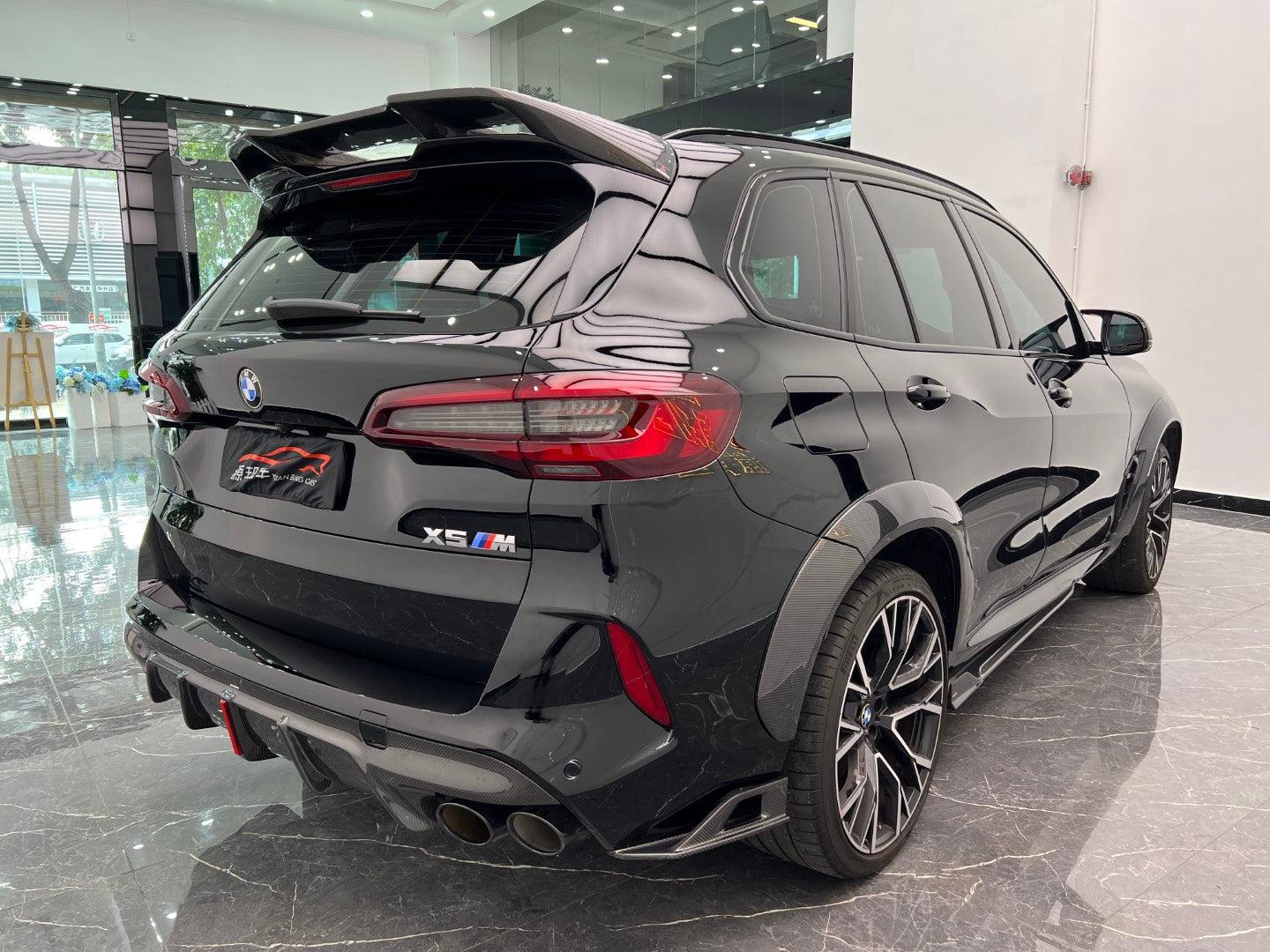 BMW X5M X5MC F95 Pre-LCI 2020 2021 2022 2023 with Aftermarket Parts - AE Style Wheel Arches Carbon Fiber?from ArmorExtend