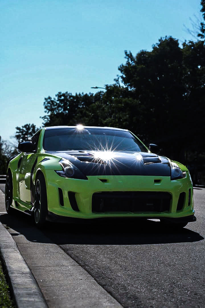 Nissan 370Z Sport Touring Base Fairlady Z Z34 Pre-Facelift 2009 2010 2011 &amp; 370Z Sport Touring Base Fairlady Z Z34 Facelift 2012 2013 2014 2015 2016 2017 2018 2019 2020 &amp; Nismo V1 2009 2010 2011 &amp; Nismo V2 2012 2013 2014 2015 2016 2017 2018 2019 2020 with Aftermarket Parts - VRSA2 Style Front Bumper &amp; Lip Carbon Fiber from EPR USA