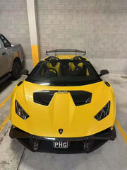 Lamborghini Huracan STO 2021 2022 2023 2024 with Aftermarket Parts - 1:1 STO OEM Style Hood Vent Trim?Pre-preg Carbon Fiber / FRP from Aero Republic
