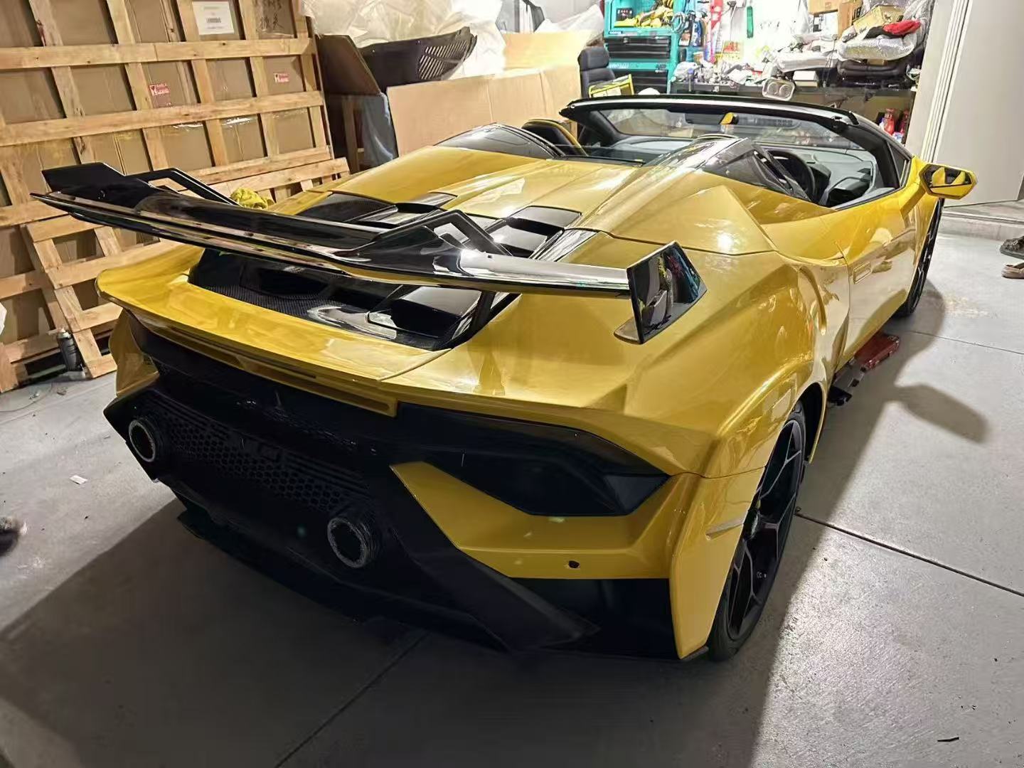 Lamborghini Huracan LP580 LP610 Evo RWD AWD Tecnica Performante STO Sterrato 2015-2024 with Aftermarket Parts - 1:1 STO OEM Style Rear Bumper?Pre-preg Carbon Fiber / FRP from Aero Republic