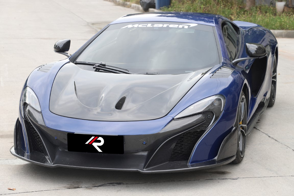 McLaren 650S MP4-12C 2012 2013 2014 2015 2016 with Aftermarket Parts - 675LT Style Front Bumper Carbon Fiber / FRP from Aero Republic