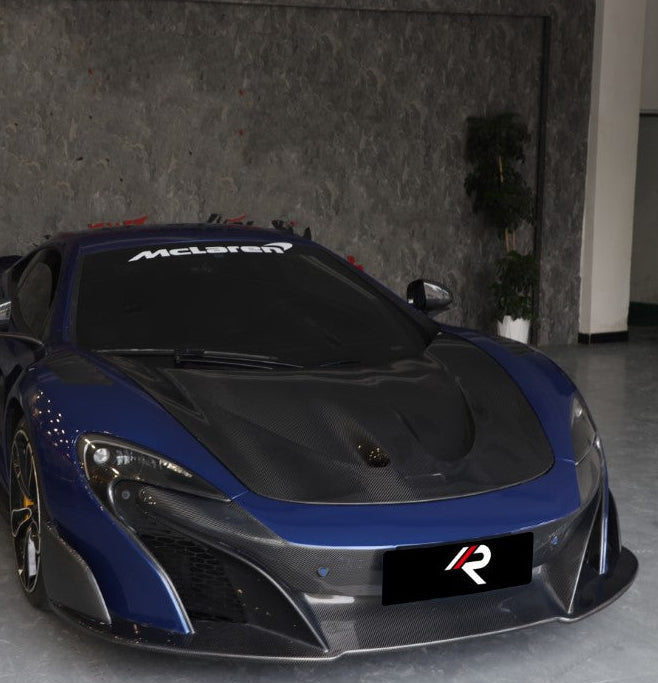 McLaren 650S MP4-12C 2012 2013 2014 2015 2016 with Aftermarket Parts - 675LT Style Front Bumper Carbon Fiber / FRP from Aero Republic