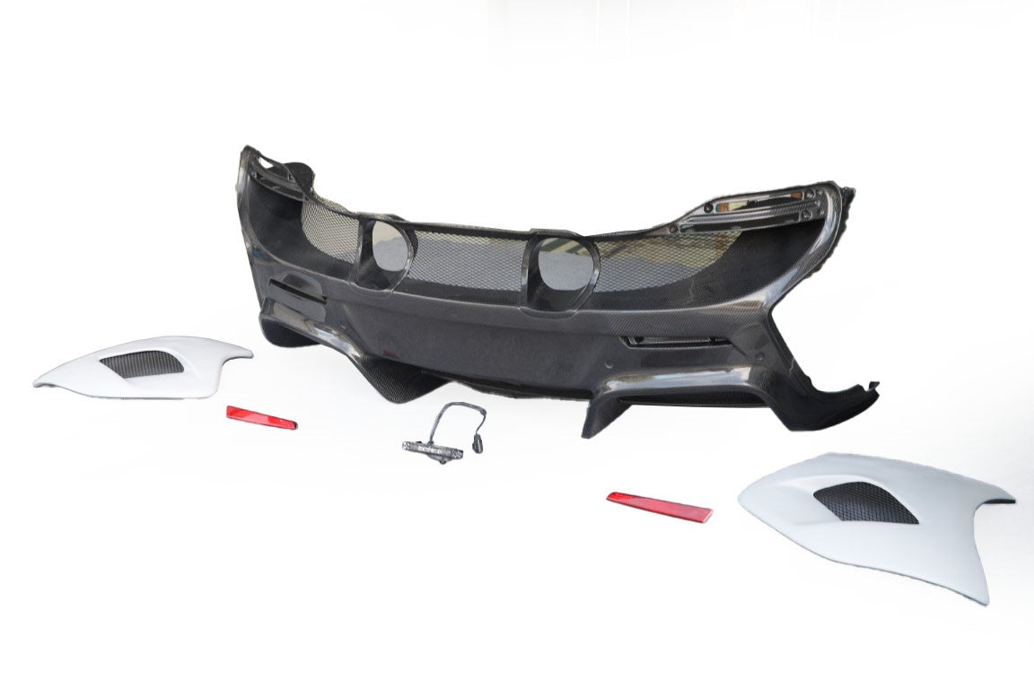 McLaren 650S MP4-12C 2012 2013 2014 2015 2016 with Aftermarket Parts - 675LT Style Rear Bumper Carbon Fiber / FRP from Aero Republic