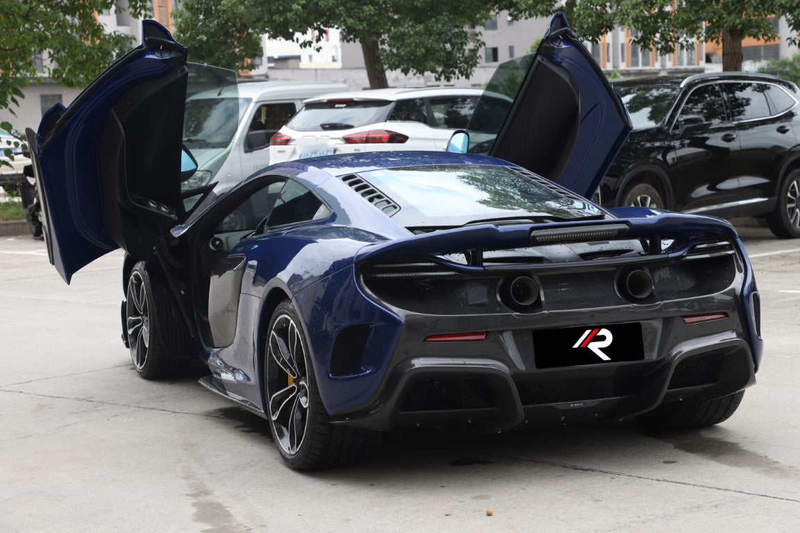 McLaren 650S MP4-12C 2012 2013 2014 2015 2016 with Aftermarket Parts - 675LT Style Rear Bumper Carbon Fiber / FRP from Aero Republic