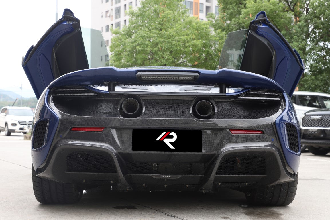 McLaren 650S MP4-12C 2012 2013 2014 2015 2016 with Aftermarket Parts - 675LT Style Rear Spoiler Carbon Fiber / FRP from Aero Republic