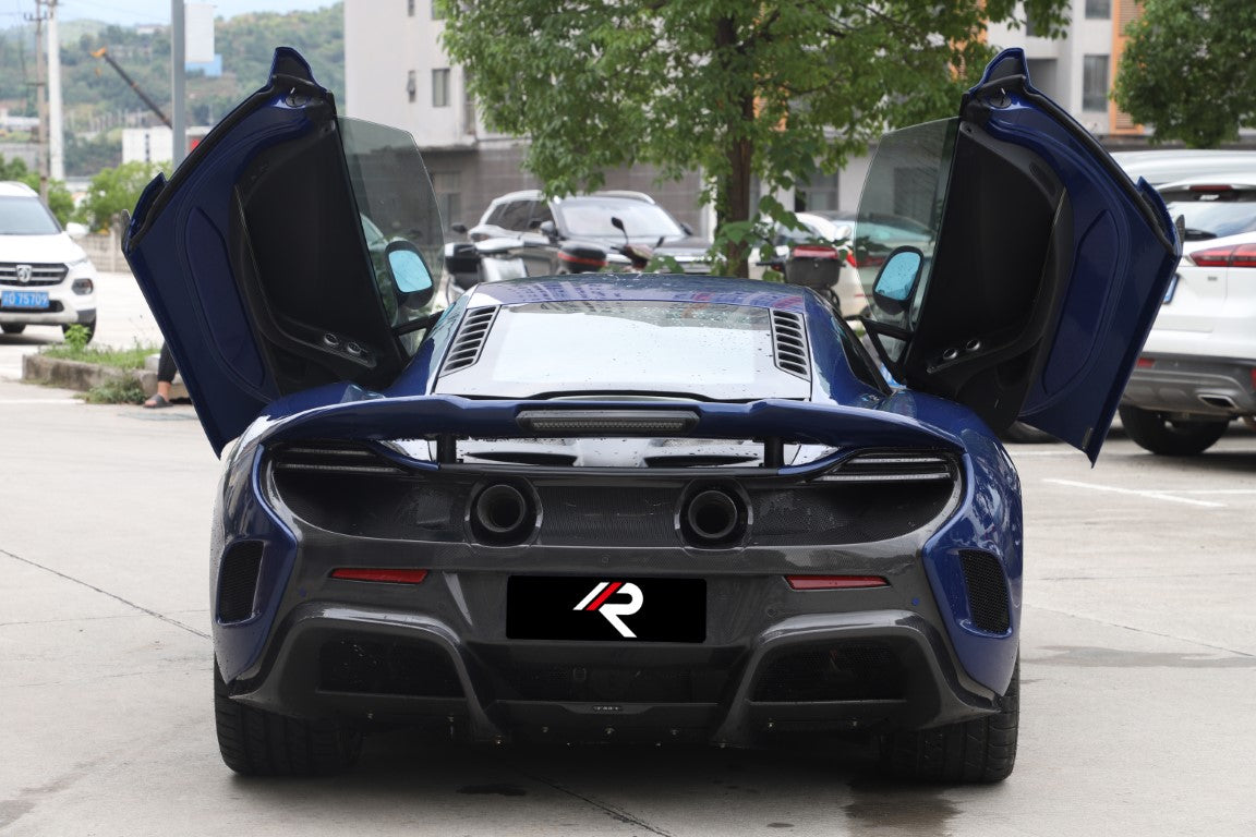 McLaren 650S MP4-12C 2012 2013 2014 2015 2016 with Aftermarket Parts - 675LT Style Rear Spoiler Carbon Fiber / FRP from Aero Republic