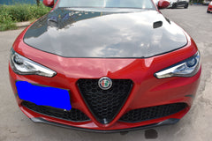 Alfa Romeo Giulia Quadrifoglio Sport Veloce Ti Sprint RWD AWD Lusso Base 2017 2018 2019 2020 2021 with Aftermarket Parts - V1 Hood Carbon Fiber / FRP from Aero Republic