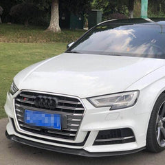Audi S3 A3 S-Bumper (with S Bumper, does not fit base model) 8.5V 2017 2018 2019 2020 with Aftermarket Parts - Front Lip Carbon Fiber from Aero Republic