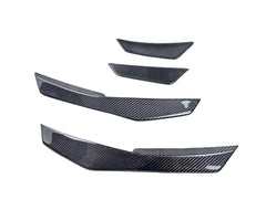 Audi R8 Gen 2 Pre-Facelift 2017 2018 2019 with Aftermarket Parts - M Style Front Canards Carbon Fiber from Aero Republic