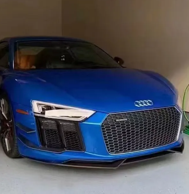 Audi R8 Gen 2 Pre-Facelift 2017 2018 2019 with Aftermarket Parts - Front Lip Carbon Fiber from Aero Republic