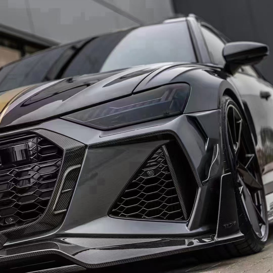 Audi RS6 C8 & RS7 C8 2020-ON with Aftermarket Parts - M Style Front Bumper Carbon Fiber / FRP from Aero Republic
