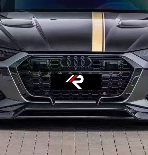 Audi RS6 C8 & RS7 C8 2020-ON with Aftermarket Parts - M Style Grill Trim Carbon Fiber from Aero Republic